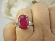 bpee4328 PIĘKNY Elegancki Pierścień Pierścionek OKAZ Rubin Indyjski Rubiny r.21/ r.22 Srebro 925 - 3