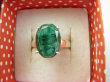 bpee4357 PIĘKNY LUX Pierścień Pierścionek OKAZ Szmaragd Indyjski Szmaragdy r.21/ r.22 Srebro 925 - 6