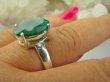 bpee4357 PIĘKNY LUX Pierścień Pierścionek OKAZ Szmaragd Indyjski Szmaragdy r.21/ r.22 Srebro 925 - 4