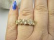 bpee4479 Elegancki Lśniący Pierścień Pierścionek Obrączka z cytrynami Cytryn - kamień antycukrzycowy r.17 SREBRO 925 - 9