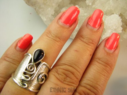 bpe9096 PIĘKNY GORSET niespotykany wzór ciekawy Regulowany PIERŚCIEŃ Pierścionek Ametyst szeroka obrączka r.13, r.14, r.15, r.16 Srebro 925 #`