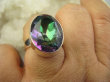 bpee4697 Śliczny Duży kamień TĘCZOWY Pierścionek PIERŚCIEŃ WIELOBARWNY MYSTIC TOPAZ r.19 lśniące Srebro 925 # - 4