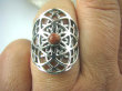 bpe5836 Delikatny Ażurowy Pierścień Egzotyczne Słońce Piasek Pustyni r.19 Srebro 925 - 6