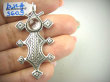 bwe3609 Piękny Duży 11G Wisior Zawieszka AZTECKIE WZORY naturalny Kryształ Górski, Aztekowie Meksyk Srebro 925 # - 4