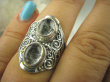 bpe6368 Egzotyczny Pierścień Kwarc SAGENITOWY z czarnym Rutylem r.16 Srebro 925 # - 5