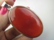 bwe3777 Niesamowity 7 cm GIGANT 29 gramów !!! Duży Wisior Zawieszka CZERWONY ONYKS - regeneruje SERCE, EGZEMY, PAMIĘĆ Srebro 925 # - 7