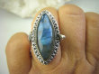 bpe8332 Piękny Duży Sekretnik Pierścień Pierścionek na Zdjęcia lub Marzenia Labradoryt Spektrolit - kamień Zorzy Polarnej r.16/ r.17 Srebro 925 # - 5
