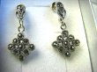 bkee564 Lśniące Kolczyki na sztyft z Markazytami szwajcarskiego Markazyty SREBRO 925 - 6