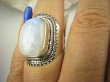 bpe6985 Biżuteria Orientalna !!!! Egzotyczny Pierścień Kamień Księżycowy r.14/ r.15 Srebro 925 # - 7