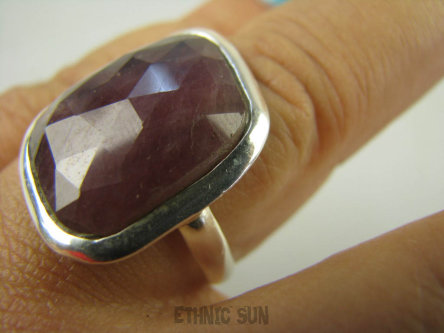 bpee3415 LŚNIĄCY PIĘKNY KLEJNOT !! Klasyczny Pierścień szlifowany KWARC z RUTYLEM r.22 włosy Wenus Srebro 925 #