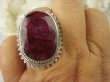 bpee3456 Wielki i Piękny  MALINOWY OKAZ 17 gramów !!! PRZEPIĘKNY Pierścień Rubin Indyjski - kamień namiętnej miłości Rubiny r.21 Srebro 925 # - 3