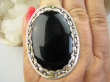 bpe9721 PIĘKNY OLBRZYM 29 g ! Egzotyczny Regulowany Pierścień Pierścionek Czarny ONYKS - kamień zadaniowy r.16, r.17, r.18, r.19 Srebro 925 # - 2