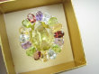 bpee4641 Wooow BOSKO PIĘKNY WIELOBARWNY Lux Pierścień Pierścionek naturalny Cytryn Lemon, Ametyst, Granaty, Oliwin, Blue Topaz r.16 SREBRO 925 # - 10