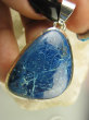 bwe2990 Piękna GALAKTYKA !!! Klasyczny Wisior naturalny niebieski AZURYT - wzmacnia koncentrację Srebro 925 # - 5