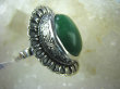 bpe5691 Jadeitowy MELONIK !!! Duży i Piękny OKAZ Pierścień zielony Jadeit - antystresowy KAMIEŃ DOBROBYTU r.19/ r.20 Srebro 925 # - 12