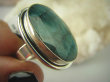 bpee3413 KLASA I ELEGANCJA - szmaragdowa Dama WIELKI OKAZ  Pierścień zielony Szmaragd Indyjski Szmaragdy r.18 Srebro 925 # - 6