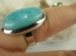 bpe6737 LAZUROWY AMAZONIT Klasyczny Pierścień Amazonit - Kamień Marzeń i realizacji r.15 lśniące Srebro 925 # - 4