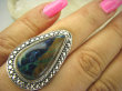 bpe8004 Niezwykły Dotyk Natury Wielobarwny CUD NATURY DUŻY 15g Okaz Pierścień naturalna CHRYZOKOLA I AZURYT r.16 Srebro 925 # - 3
