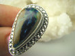 bpe8004 Niezwykły Dotyk Natury Wielobarwny CUD NATURY DUŻY 15g Okaz Pierścień naturalna CHRYZOKOLA I AZURYT r.16 Srebro 925 # - 8