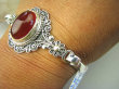 bb3514 DUŻA PIĘKNA Księżna BRANSOLETA 26G Bangla z możliwością odpinania czerwony ONYKS regeneruje SERCE, EGZEMY, PAMIĘĆ Srebro 925 # - 8