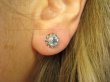 bkee997 Błękitne Gwiazdeczki !!! Rzadki kamień BLUE TOPAZ Delikatne Kolczyki na Sztyft zdobione Srebro 925 - 4