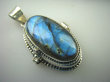 bwe2943 Duży Sekretnik MEDALION Na Zdjęcia lub Marzenia Piękny otwierany Wisior Niebieski Labradoryt Spektrolit kamień Zorzy Polarnej Srebro 925 # - 6