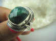 bpee3357 SZMARAGDOWY KLEJNOT !!!! Pierścień Zielony Szmaragd Indyjski Szmaragdy r.14 Srebro 925 # - 6