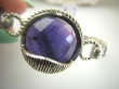bb3728 NOWOŚĆ !!! Pięknie zdobiona OTWIERANA BRANSOLETA 31 g Bransoletka Bangla z możliwością odpinania na szczuple dłonie Ametyst Srebro 925 # - 8