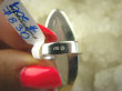 bpe7830 BIŻUTERIA EGZOTYCZNA Magiczny Długi 4,4 cm DUŻY Pierścień Okaz Biało Chabrowy Kamień Księżycowy r.16 orientalne Srebro 925 # - 6