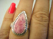 bpe8191 Śliczna Pastelowa KROPLA delikatny Pierścień Różowy RODOCHROZYT - kamień miłości r.15 Srebro 925 # - 3