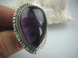 bpe4927 Kolos  3.9 cm 23 g Ogromny Pierścień z  niezwykłym OKAZEM  Ametystu  AMETYST Kamień Mądrości r.15 Srebro 925 (migrena bezsenność ) # - 3