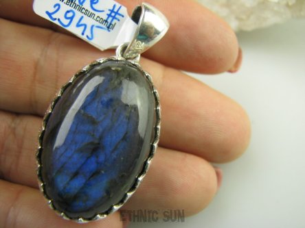 bwe2945 Biżuteria Egzotyczna !!! Wisior Labradoryt Spektrolit - kamień Zorzy Polarnej Maroko Srebro 925 Marokańskie Wzornictwo #