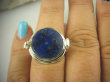 bpe6315 Biżuteria Orientalna !!! Sekretnik Otwierany Pierścień zdjęcia lub marzenia Granatowy LAPIS LAZULI r.15 Srebro 925 # - 4
