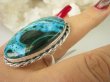 bpe8668 LAZUROWE MARZENIE !! Niewiarygodnie piękny Duży 27G Regulowany Pierścień AZURYT Z CHRYZOKOLĄ ORAZ MALACHITEM  RZADKOŚĆ - Piękny Kolor r.17, r.18, r.19, r.20, r.21, r.22 Srebro 925 # - 5