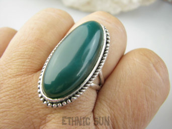 bpe9452 KOJĄCY Pierścień Pierścionek AWENTURYN uczy kochać życie , koi nerwy, chroni przed negatywnymi ludzmi r.21/ r.22 Srebro 925 #