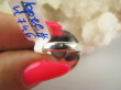 bpee4746 Elegancki Pierścień Pierścionek hodowlana DUŻA opalizująca PERŁA BIWA r.14 Srebro 925 # - 6