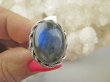 bpe9377 Biżuteria Orientalna CUDONY Pierścień Pierścionek Niebiesko- Granatowy Labradoryt Spektrolit - kamień Zorzy Polarnej r.22 Srebro 925 # - 3