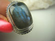 bpe8183 Biżuteria Orientalna !!! Egzotyczny Pierścień Niebieski LABRADORYT Spektrolit - kamień Zorzy Polarnej r.15 SREBRO 925 # - 10