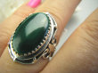 bpe4301 Biżuteria Egzotyczna !!! MALACHIT W ORIENTALNEJ OPRAWIE -  Pierścień MALACHIT - pobudza kreatywność r.17/ r.18 Srebro 925 # - 3