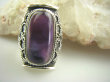 bpe4281 BIŻUTERIA ORIENTALNA !!! Egzotyczny Pierścień Ametyst - kamień mądrości r.19 Srebro 925 # - 3