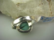 bpe4063 Delikatny Klasyczny Pierścień naturalny  morski zielono-turkusowy kolor TURKUS Turkusy r.17/ r.18 Srebro 925 # - 6