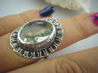 bpee2803 Lśniący Orientalny KLEJNOT Pierścień zielony AMETYST Rzadkość r.14/ r.15 Srebro 925 # obniżona cena  - 3