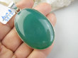 bwe3817 Niesamowity Okaz 26 gramów !!! Duży 6,5cm Wisior Zawieszka ZIELONY ONYKS - regeneruje SERCE, EGZEMY, PAMIĘĆ lśniące Srebro 925 # - 3