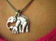 bwe3488 Słonica i Słoniątko !!! Cudowny Masywny  AŻ 17G WISIOR cały ze srebra SŁOŃ - Amulet na Szczęście SREBRO 925 # - 3