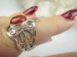 bpe9341 Artystyczny Ażurowy Regulowany Pierścień Pierścionek Czerwony Onyks r.13, r.14, r.15 szeroka obrączka Srebro 925 - 5