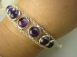 bb3073 Delikatna Bransoleta Fioletowy Ametyst 11 sztuk - kamień mądrości Srebro 925 # wyprzedaż kolekcji  - 5
