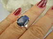 bpee4347 PIĘKNY LUX Pierścień Pierścionek OKAZ Szafir Indyjski WIERNOŚĆ związkach , Stres, choroby oczu ciśnienie Szafiry r.14 Srebro 925 - 6