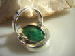 bpee2326 Szmaragd Indyjski - KAMIEŃ MIŁOŚCI Klasyczny OKAZ - Pierścień Szmaragdy r.13/r.14 Srebro 925 # - 9