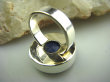 bpee2064 KLASA I ELEGANCJA Pierścień z Szafirem granatowy Szafir Indyjski w lśniącym srebrze r.14 Srebro 925 WIERNOŚĆ związkach , Stres, choroby oczu ciśnienie # - 8