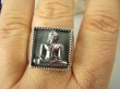 bpe8731 Sygnet Pierścień Pierścionek ze srebra Amulet Medytujący Budda BHUMISPARHA MUDRA przywołanie ziemi na świadka Bhumisparsha mudra r.23 SREBRO 925 # - 2